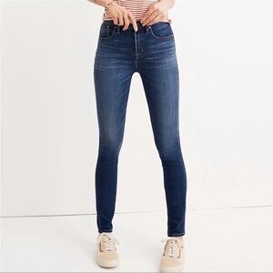 Madewell 10” high rise skinny jeans size 25